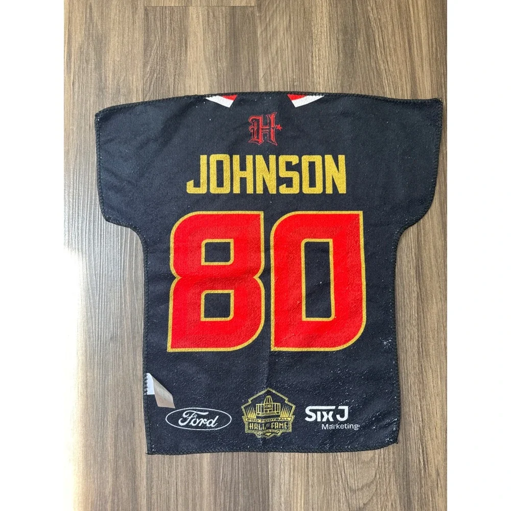 NFL Houston Texans Rally Towel Andre Johnson 80 Black Jersey Shaped Fan Gear
